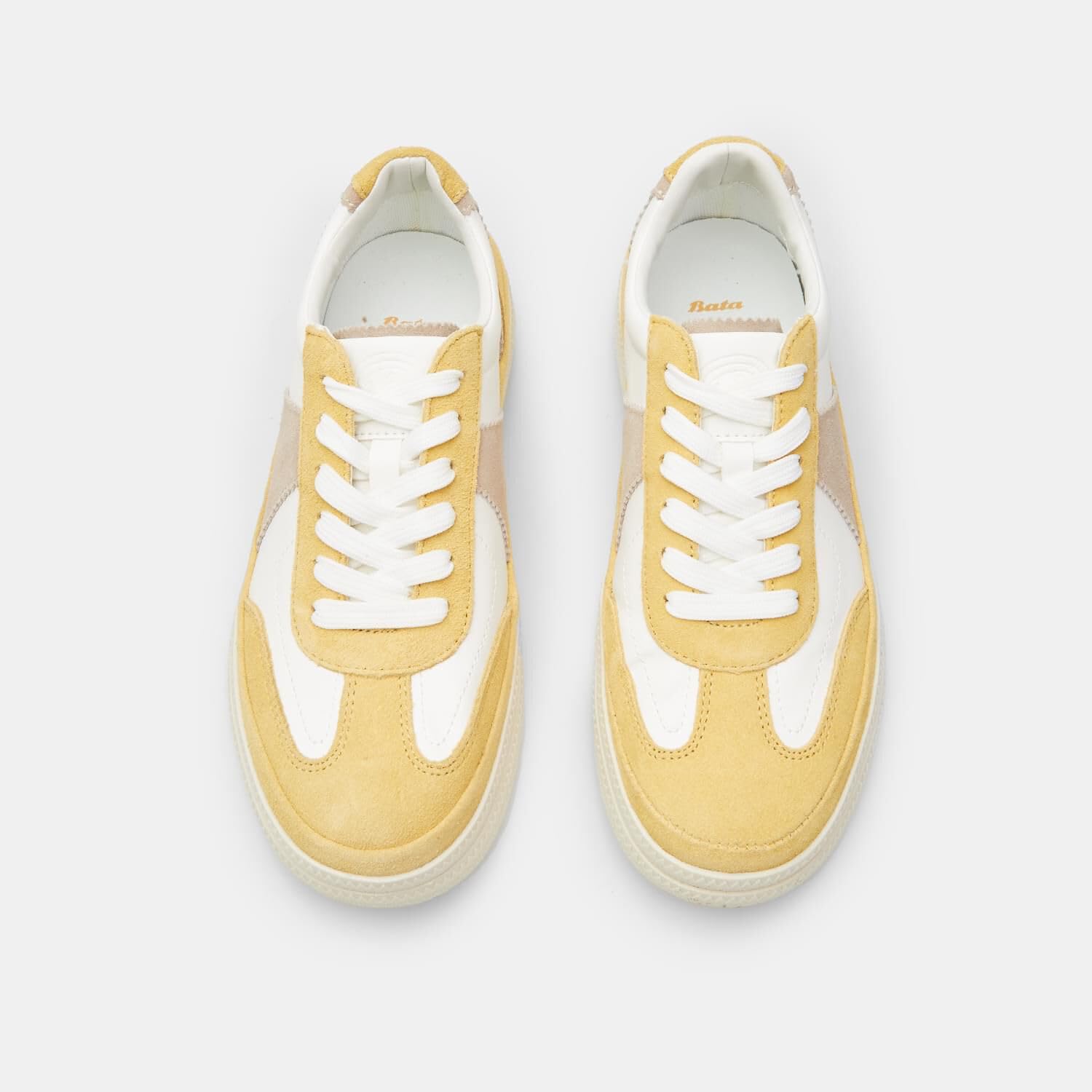 Bata Sneakers Femme Daim Jaune 36 EU Confort