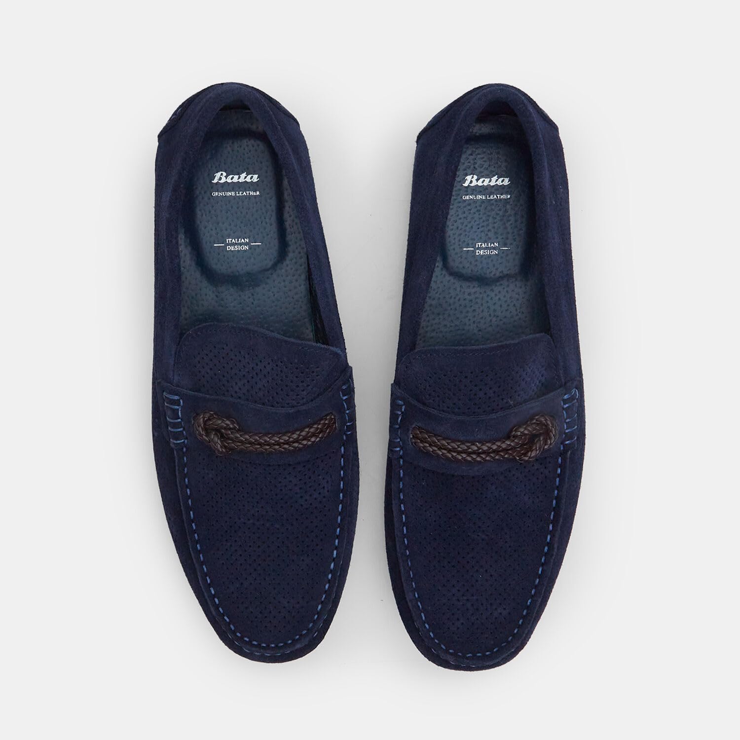 Bata Mocassins homme suédine ville confort