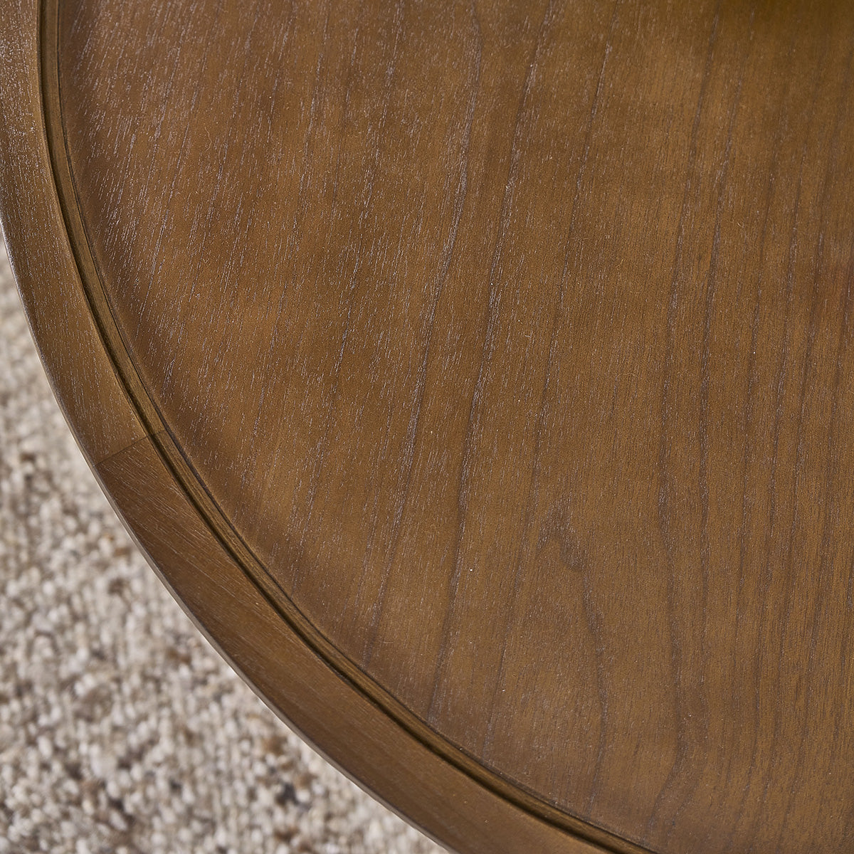 Berah Getah Solène table basse ronde mindi noyer Ø 100 cm