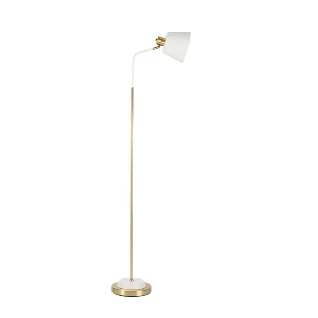 Andrea House lampadaire métal blanc vintage pied