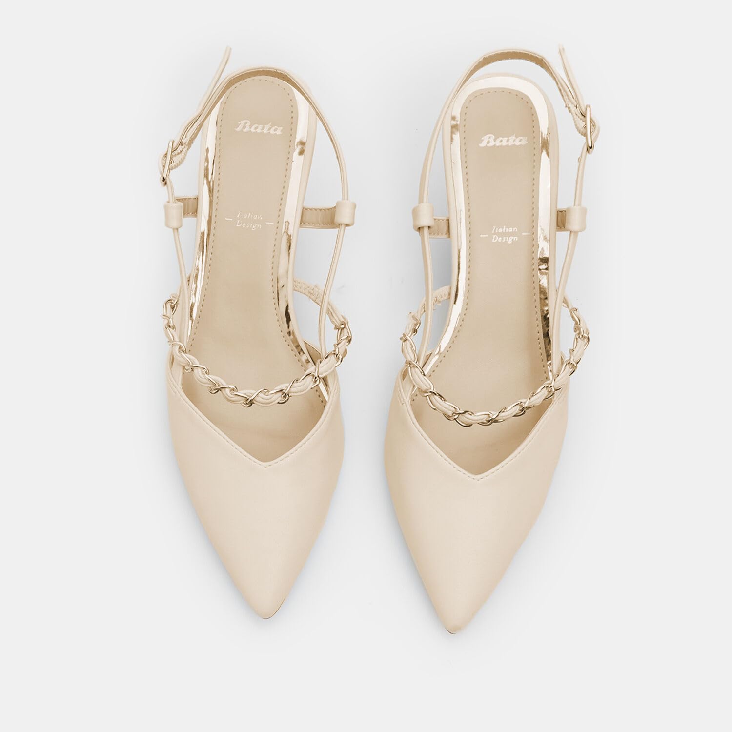 Bata Slingback Femme Talon 6 cm Bride Réglable
