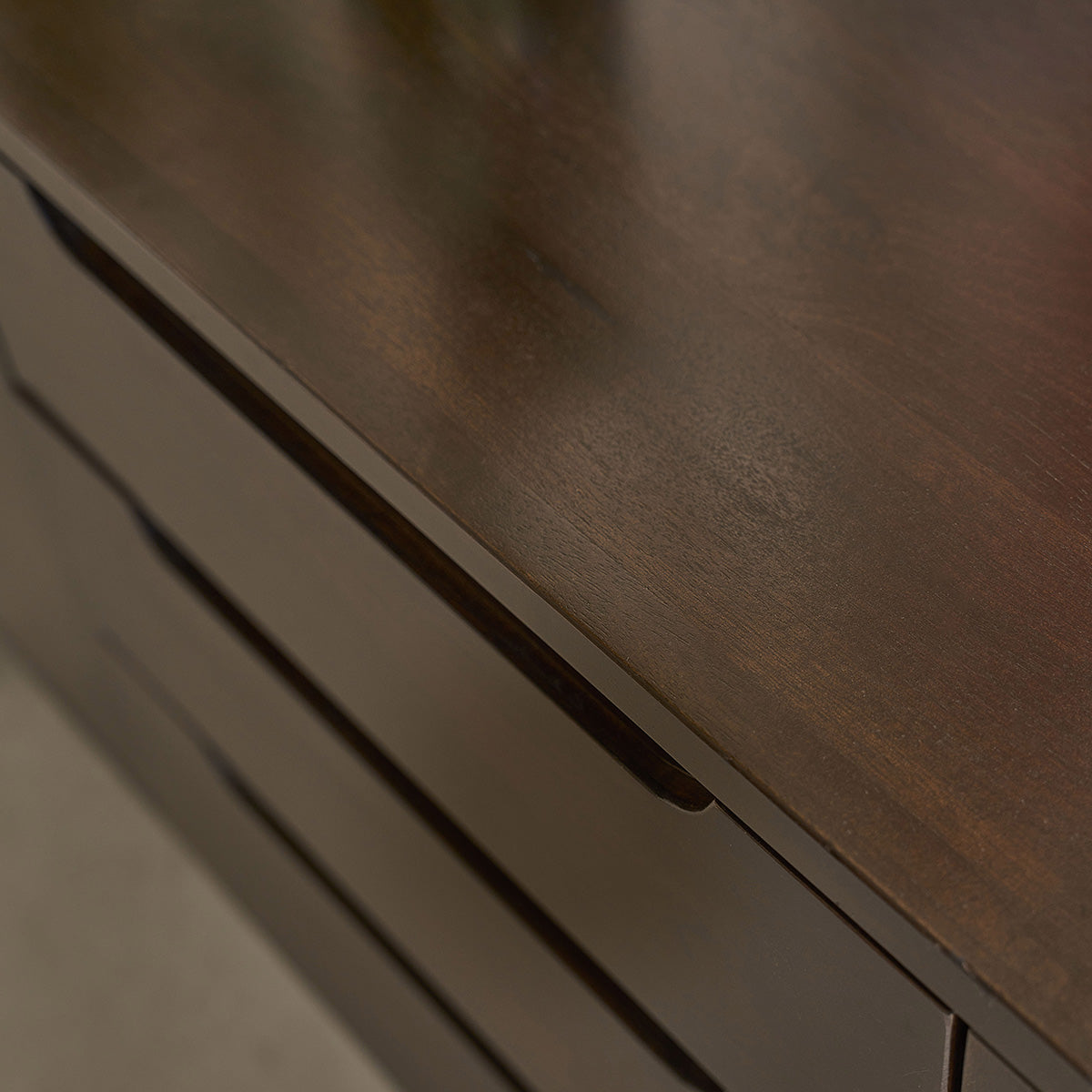 Berah Getah Lazare buffet manguier massif 180 cm brun