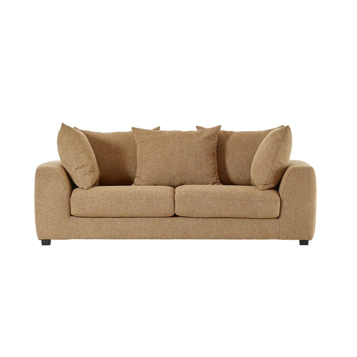 Berah Getah Edmond canapé convertible 3 places marron chiné