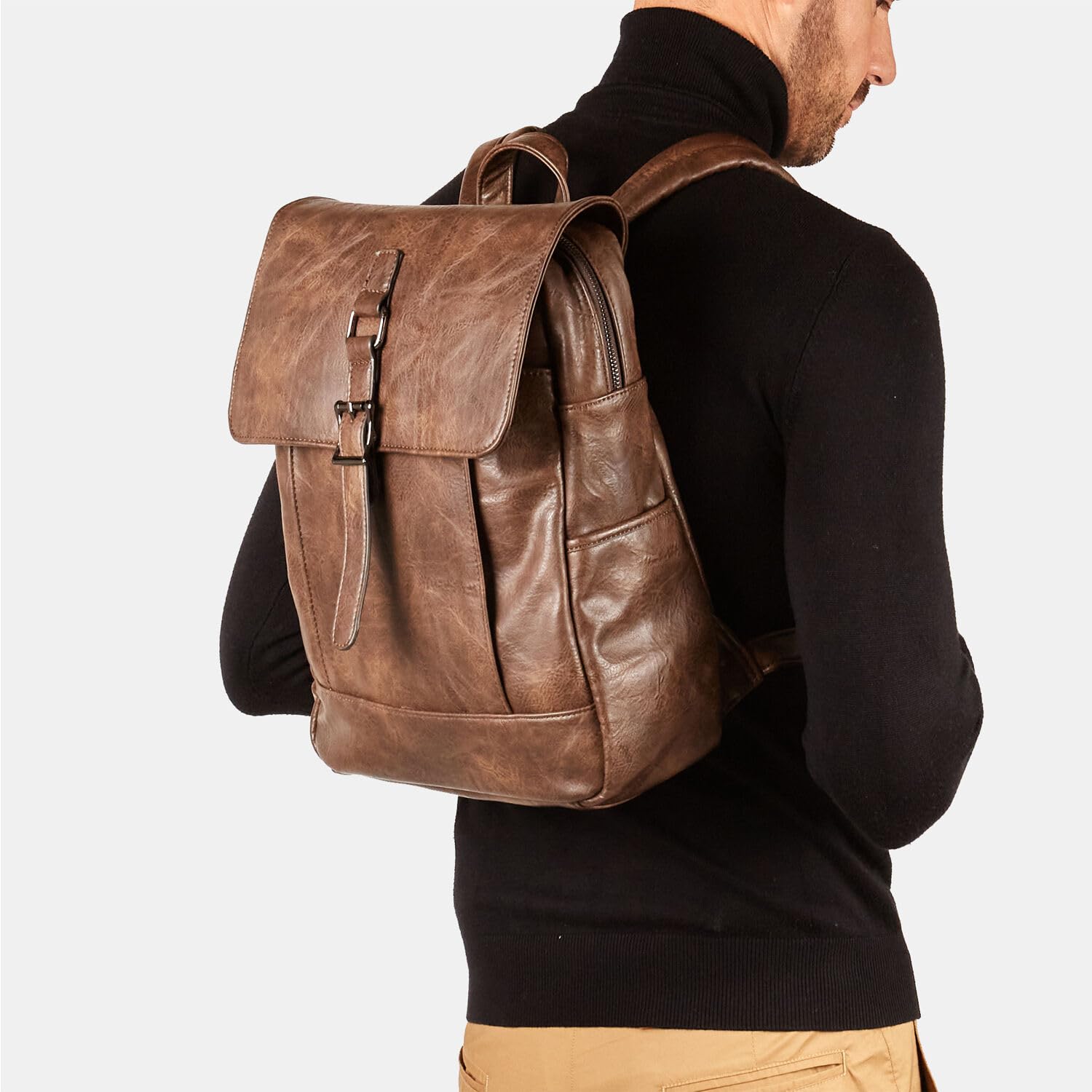 Bata Sacs Sac à dos homme effet cuir pratique quotidien