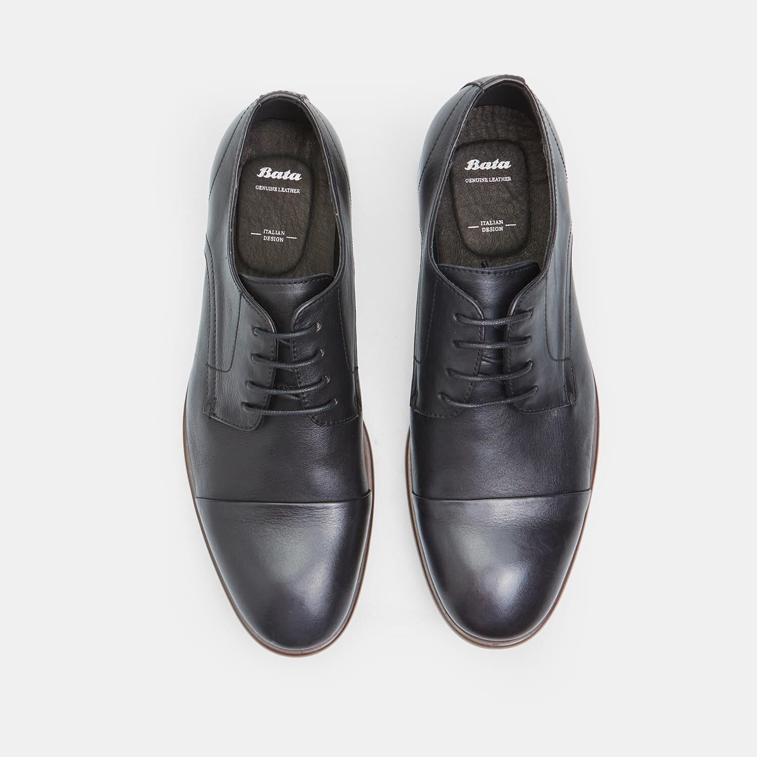 Bata Derby chaussures lacets homme cuir bureau