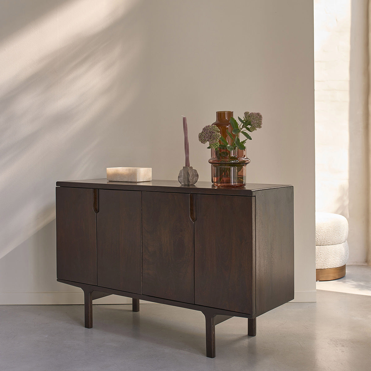 Berah Getah Lazare buffet manguier 120 cm 4 portes