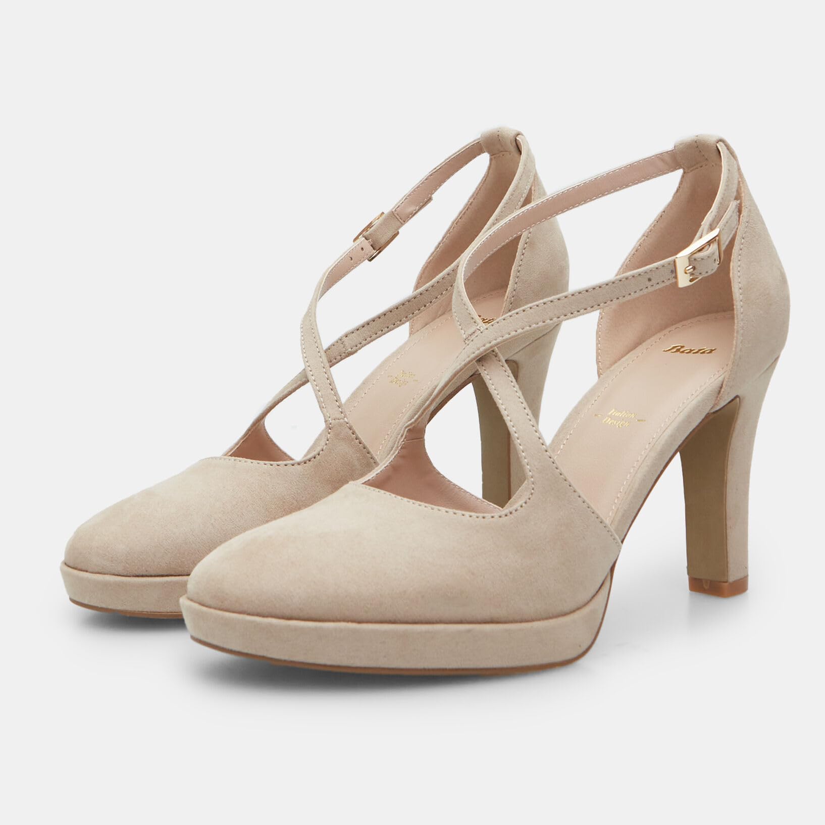 Bata Escarpins femme talon 9 cm plateforme 1,3 cm