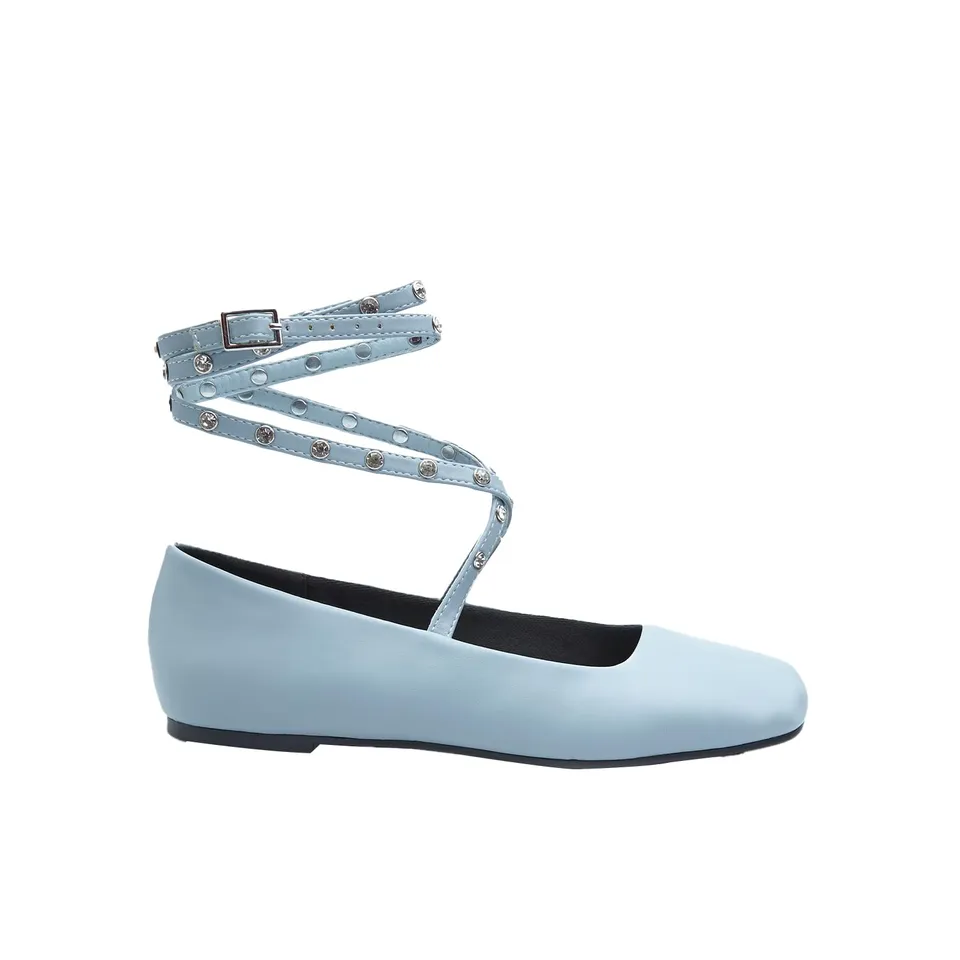 Bata Ballerines Red Label bleue 36 bride cheville