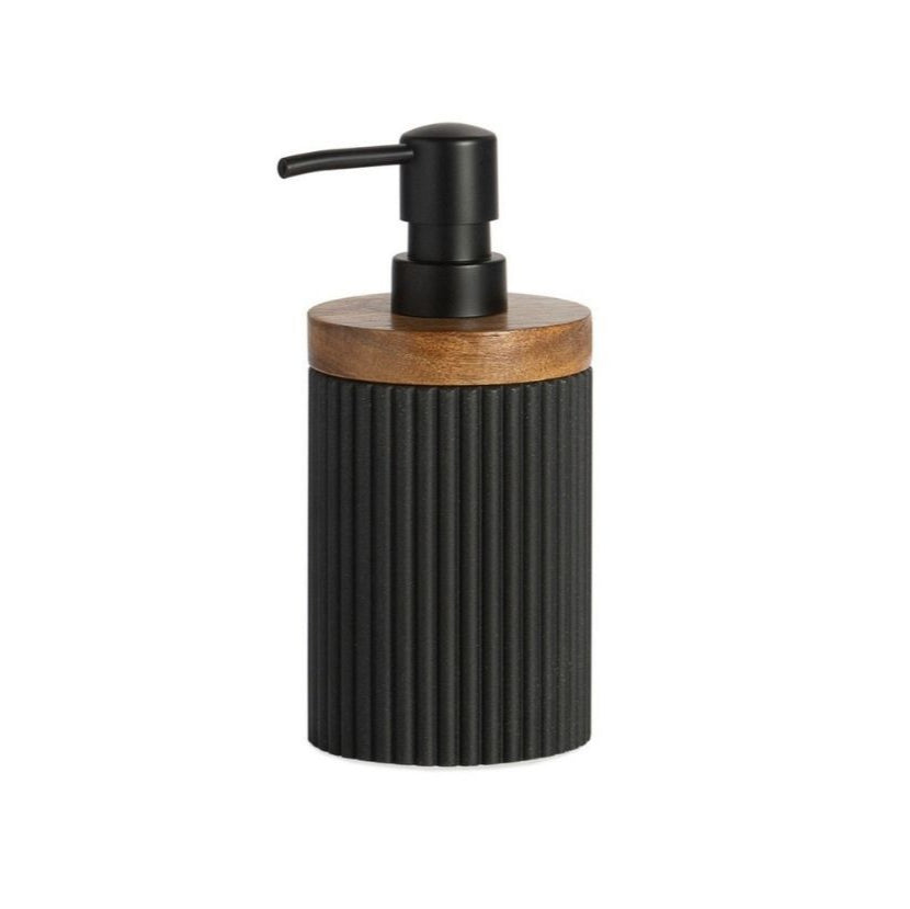 Andrea House distributeur savon noir bois résine