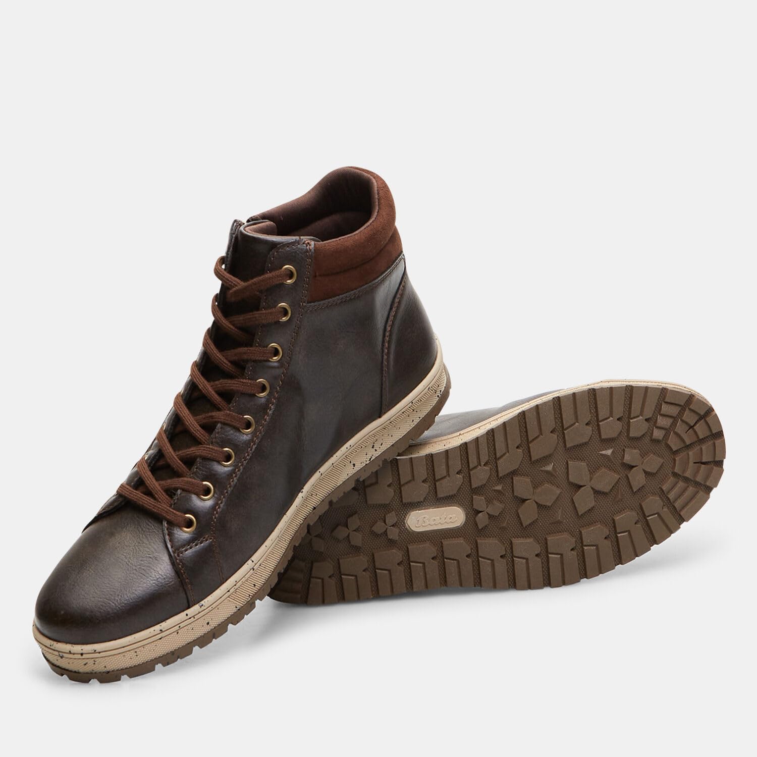 Bata Bottines homme à lacets et zip bottines confort
