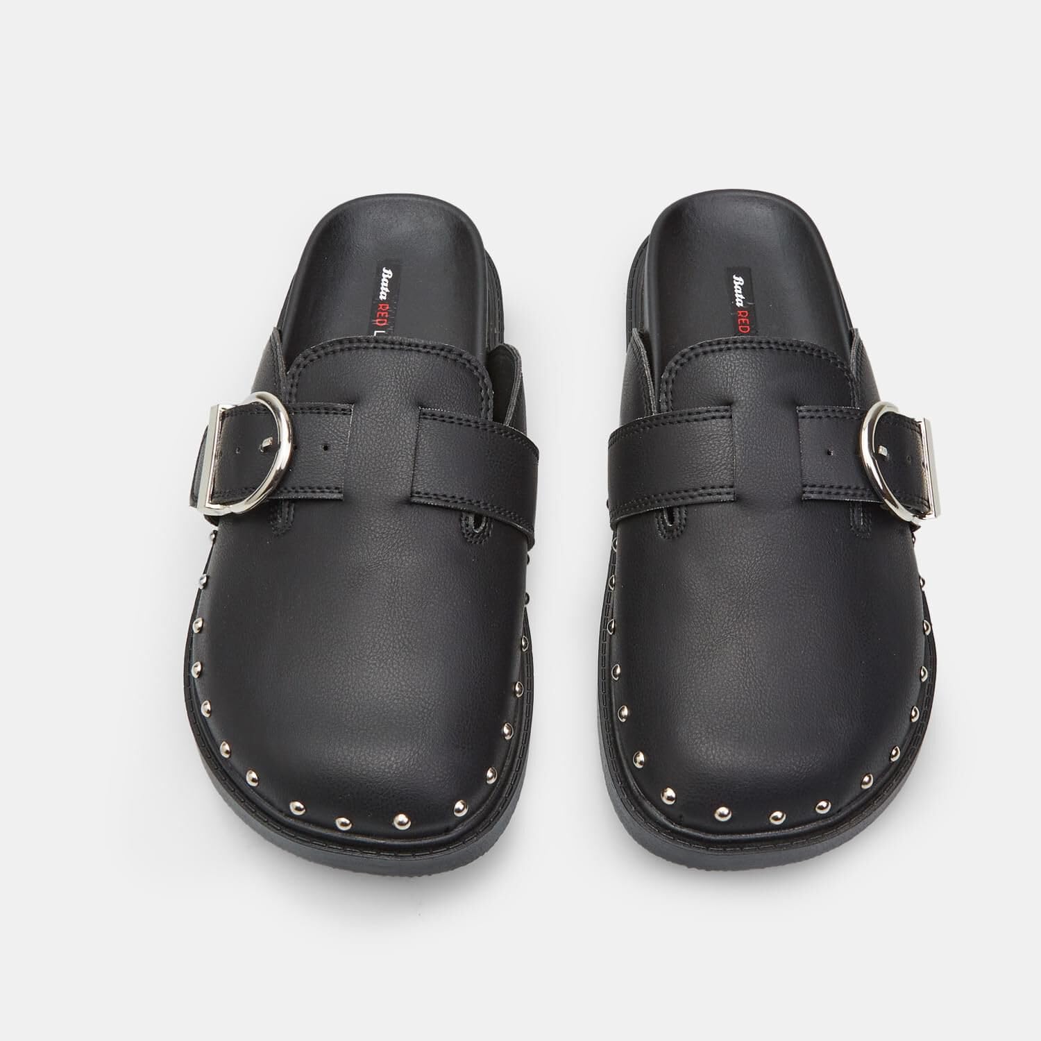 Bata Mocassins Femme Boucle Clous Noirs - Mocassins plats