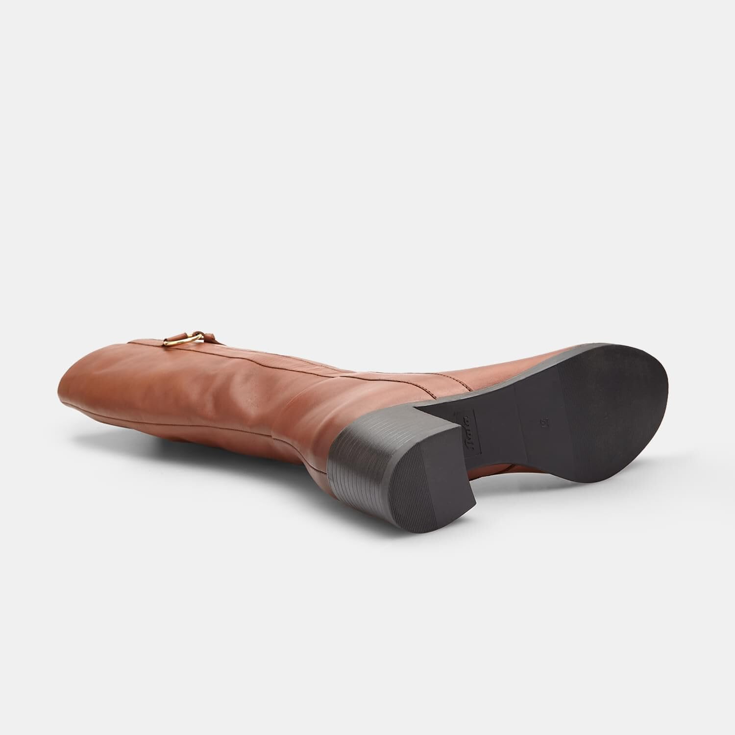 Bata botte cuir femme talon 6 cm élégante