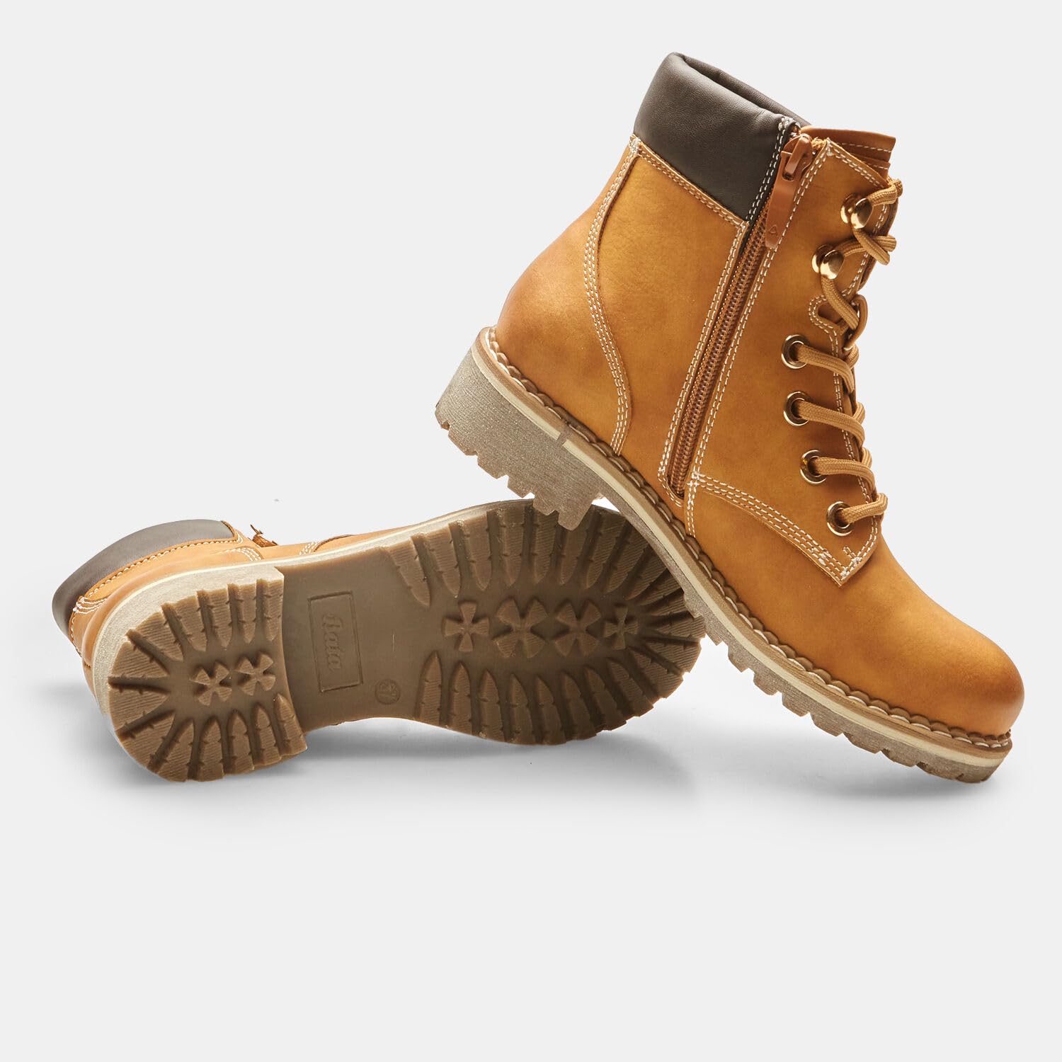 Bata bottines femme effet cuir ville élégantes