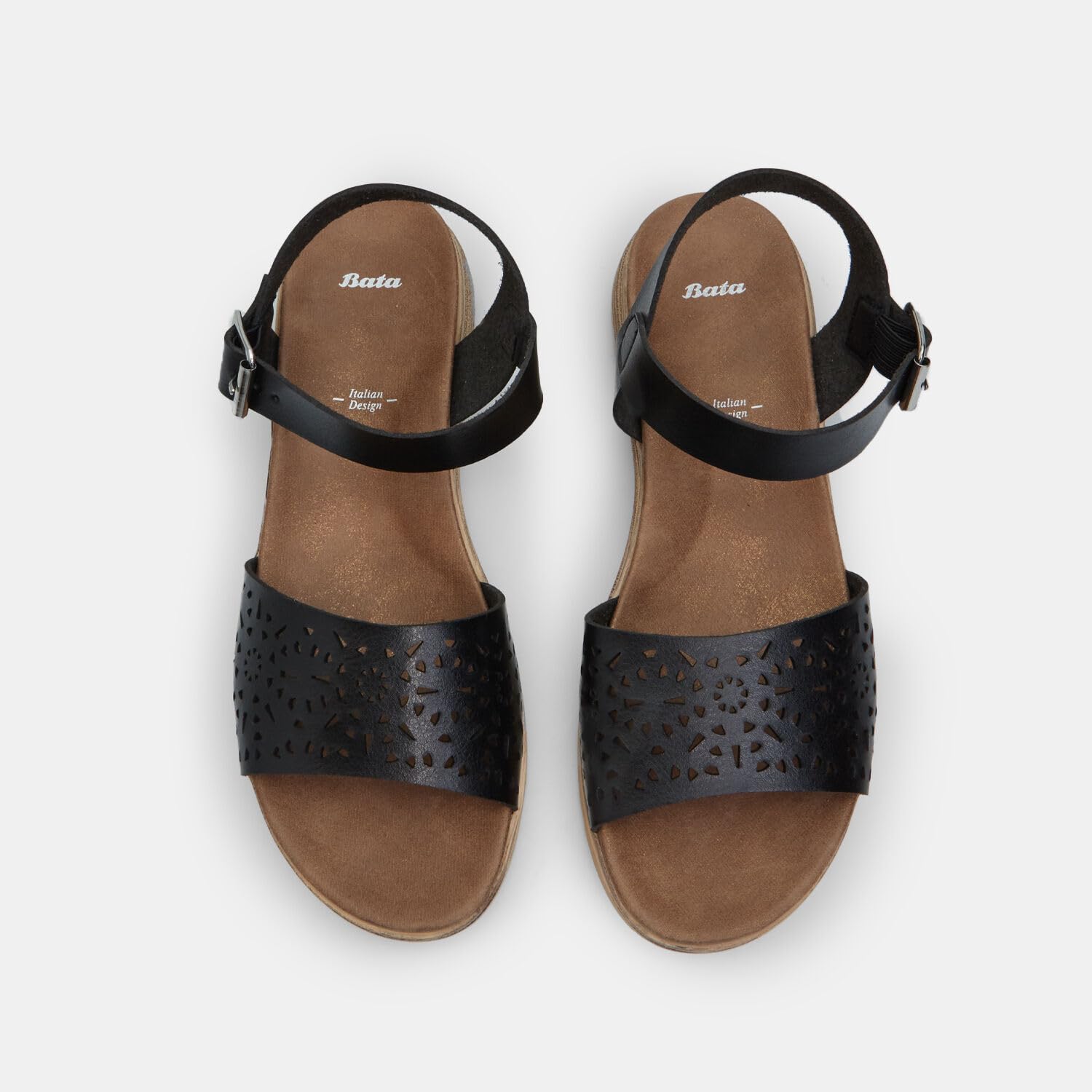 Bata Sandales Femme Compensé 3,5 cm Confort Ville
