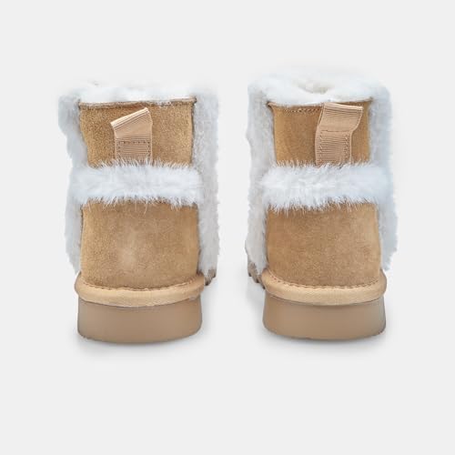 Bata Bottines bottine d'hiver fille en daim à inserts