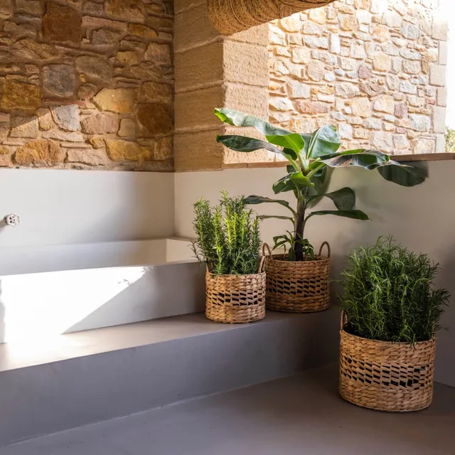 Andrea House set 3 paniers tressés fibre naturelle