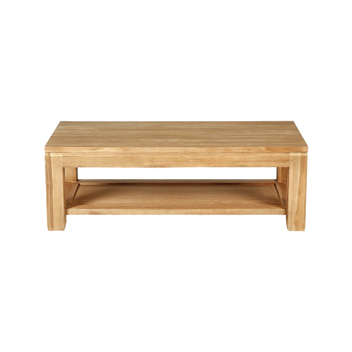 Berah Getah Boston table basse teck 120 cm rectangulaire