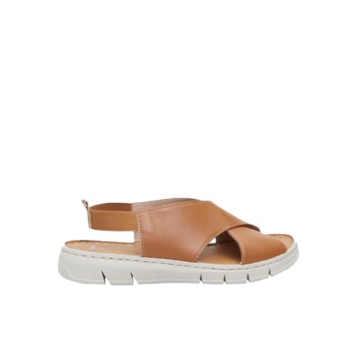 Bata Sandale Cuir Femme Bandes Croisées 35 EU