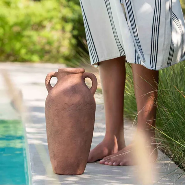 Andrea House Maó vase céramique terracotta 37,5 cm