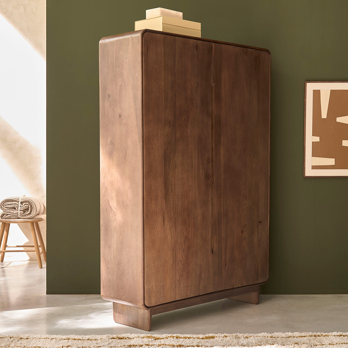 Berah Getah SOFIA armoire 120 cm manguier massif noyer