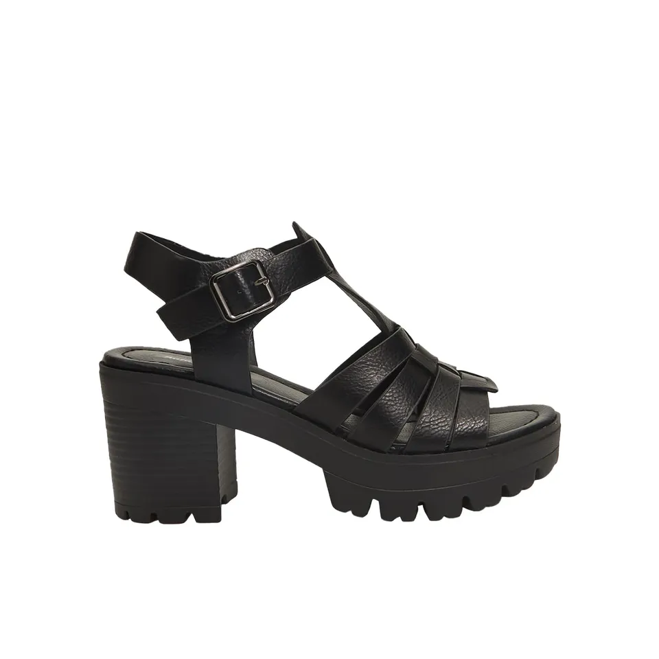 Bata Sandales femme à talon semelle crantée sandales