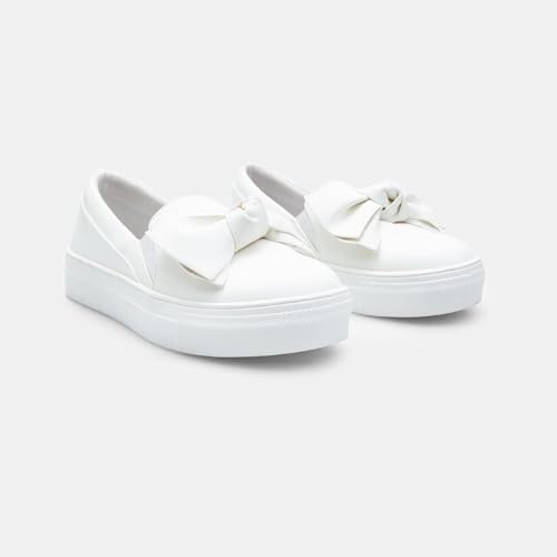 Bata Slip On fille baskets à enfiler 33 EU ficelle