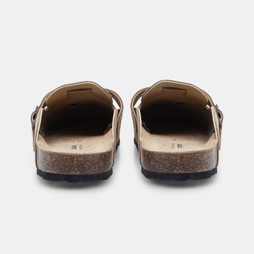 Bata Sandales Mules en suède homme confortables