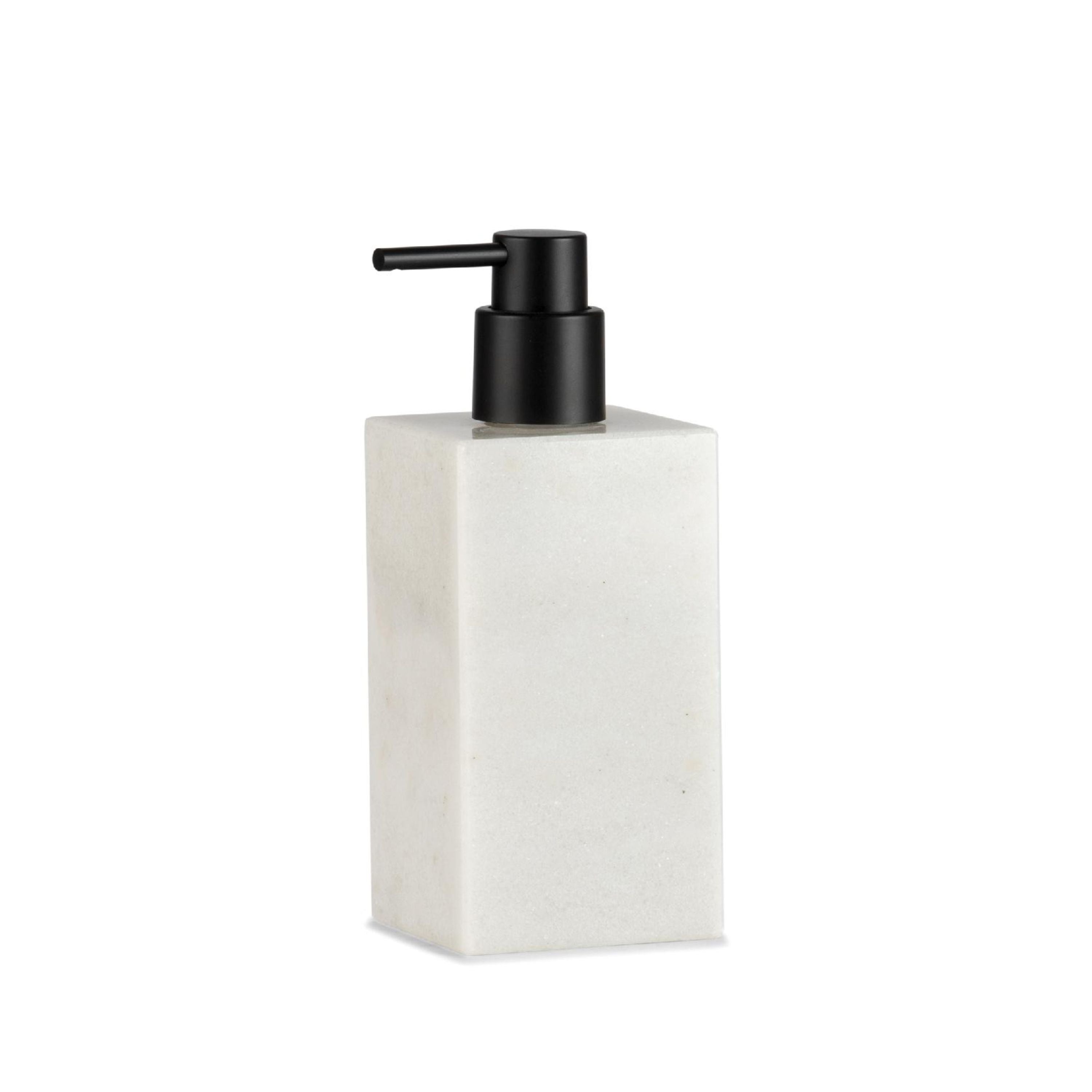 Andrea House Baño distributeur savon marbre blanc