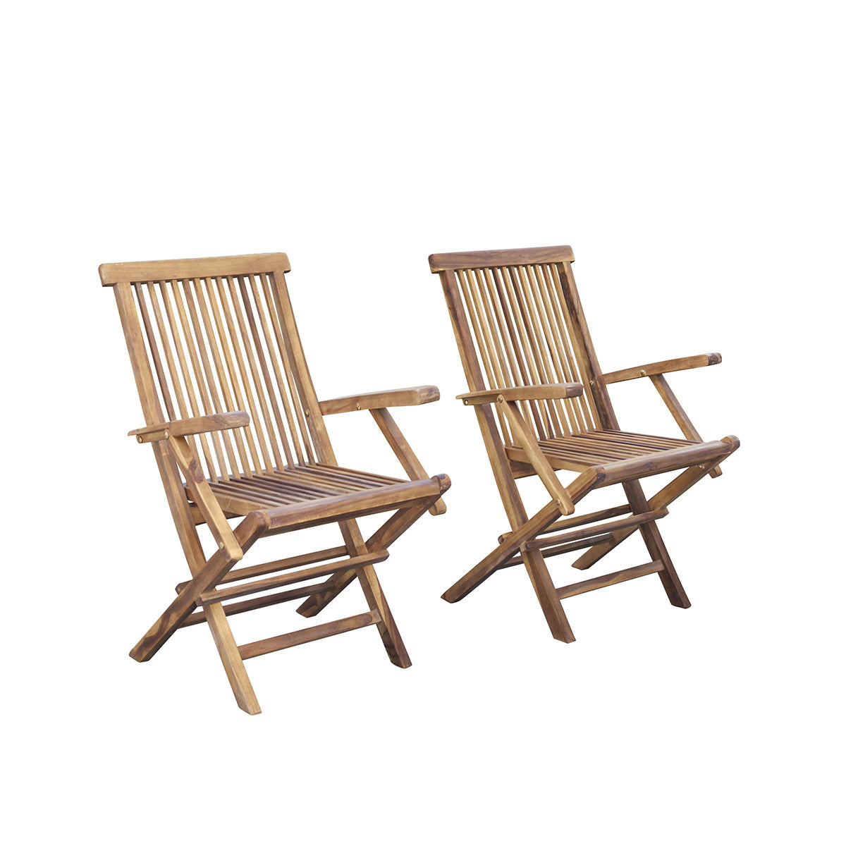 Berah Getah BALI fauteuil jardin teck lot de 2 pliant