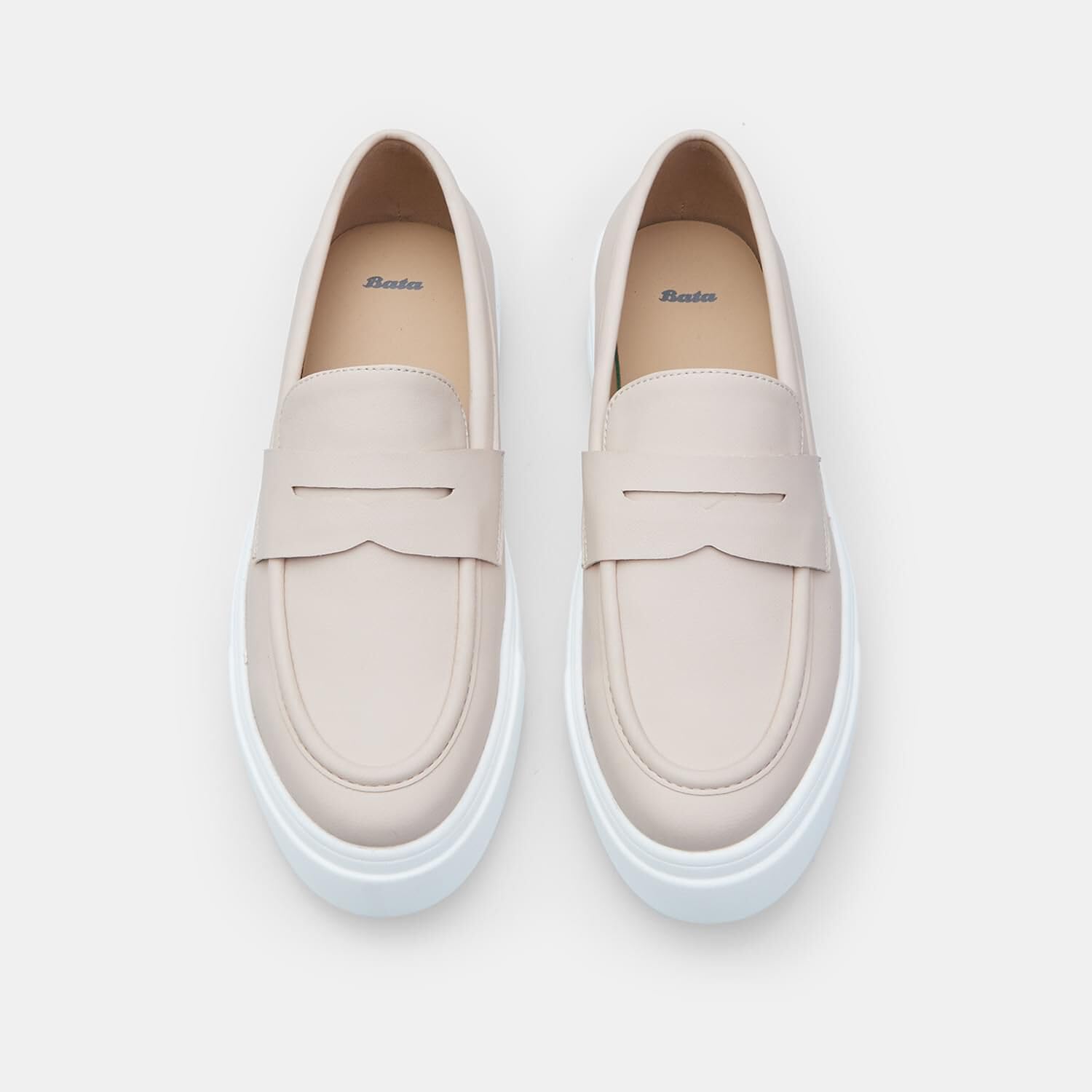 Bata Mocassins femme cuir nude classique 39 EU