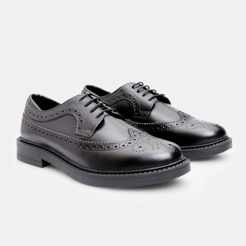 Bata Chaussures à lacets cuir femme noires brogues