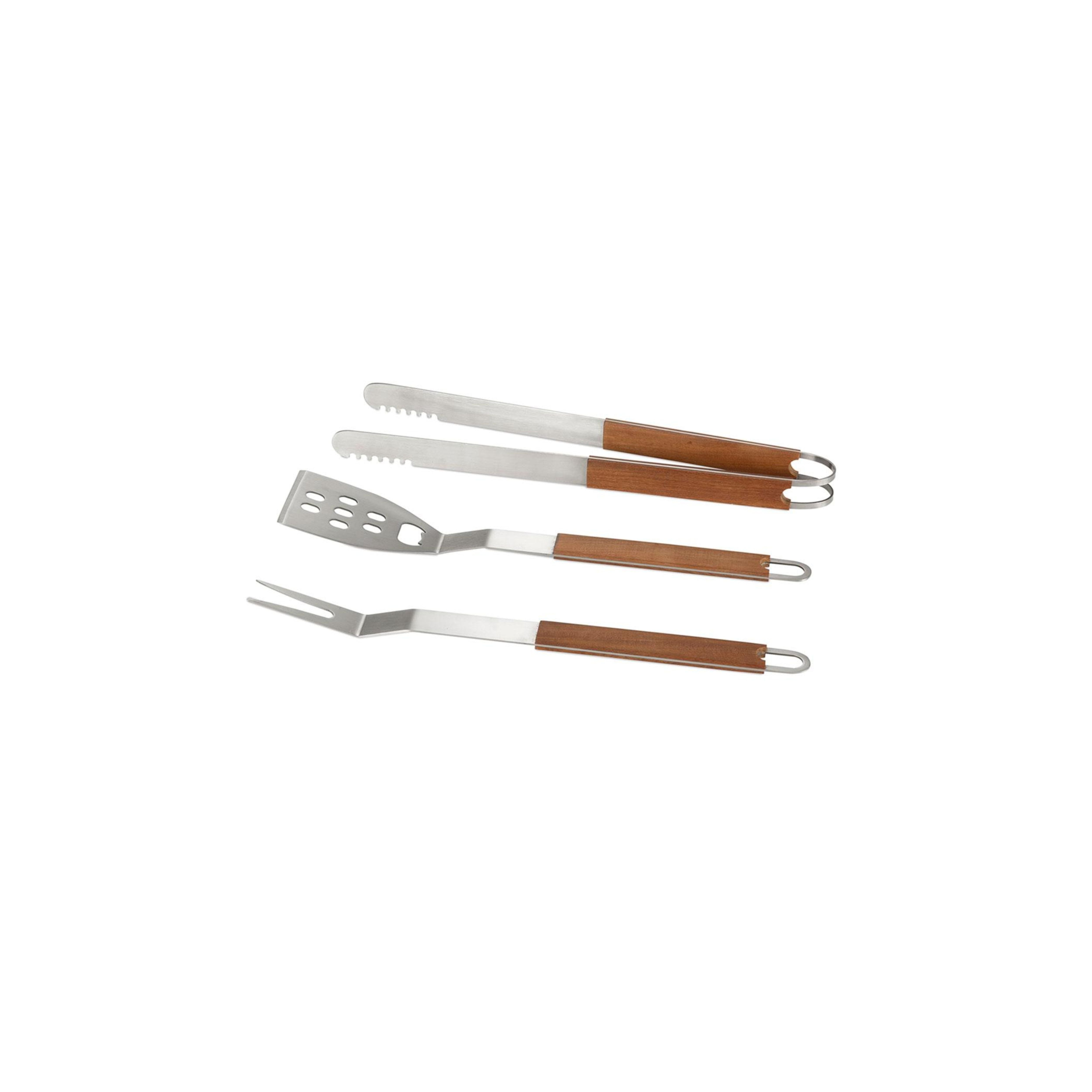 Andrea House Ustensiles barbecue bois marron moderne