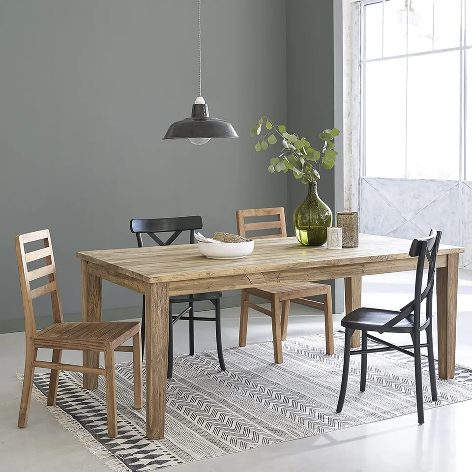 Berah Getah Cargo table teck recyclé extensible 14 pers.