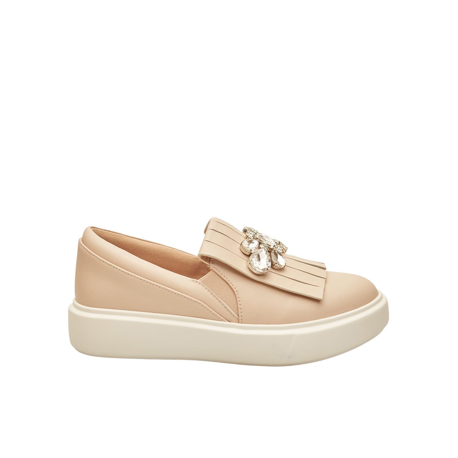 Bata Mocassins femme franges bijou chaussures plates