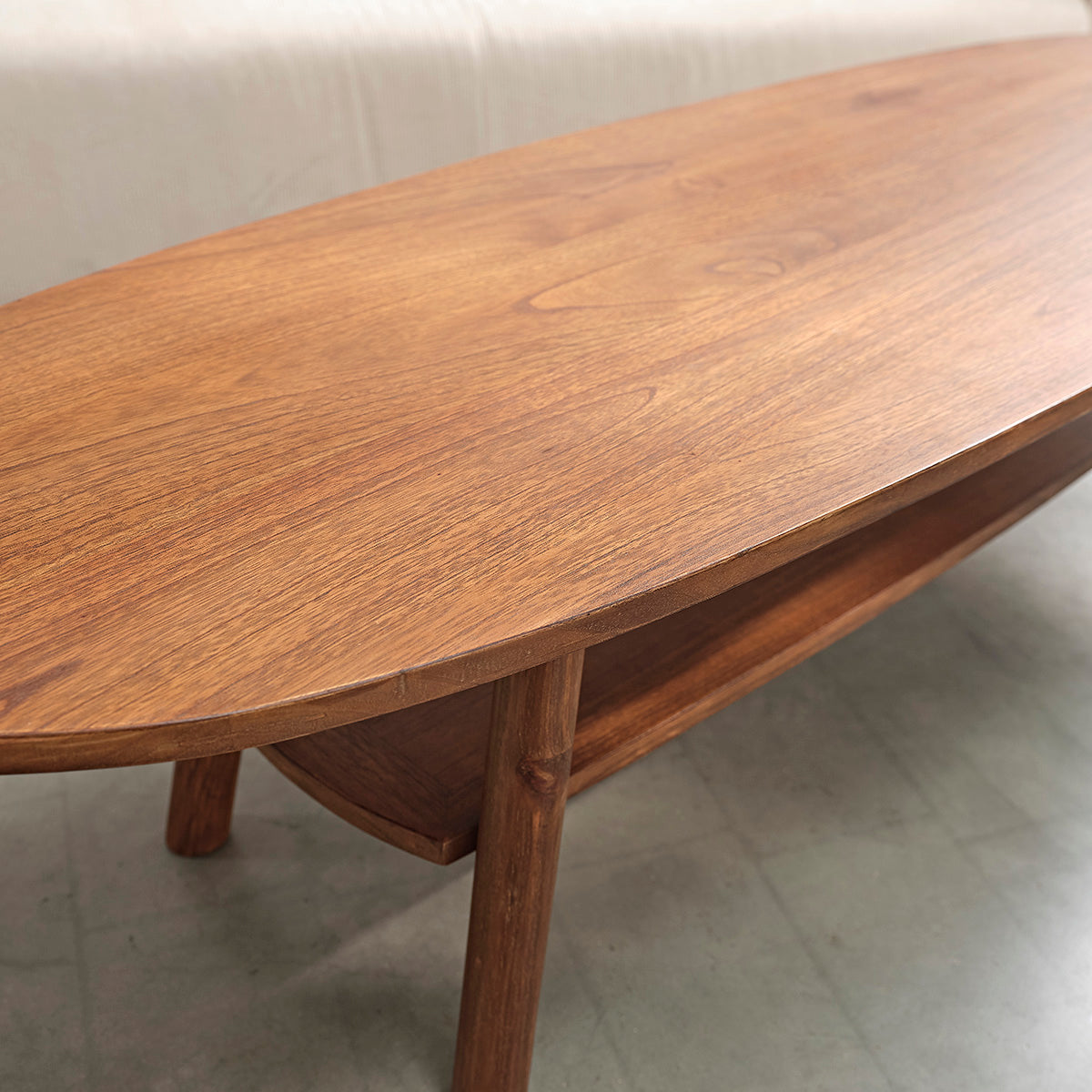 Berah Getah Milo table basse mindi noyer 160 cm