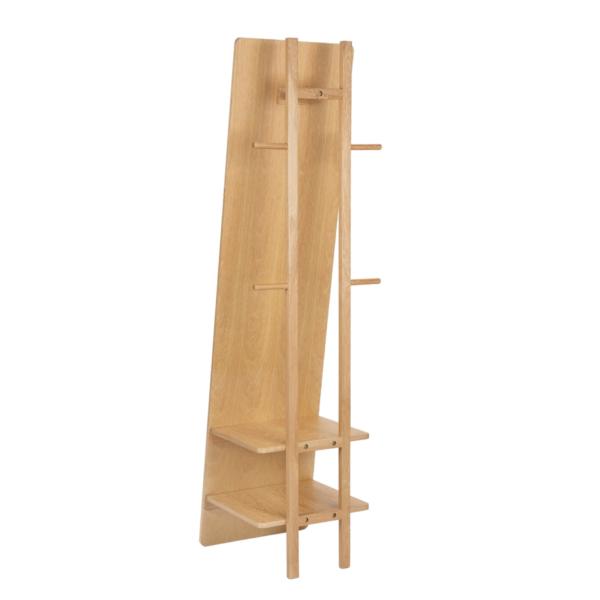 Andrea House miroir nordique bois avec étagère dressing