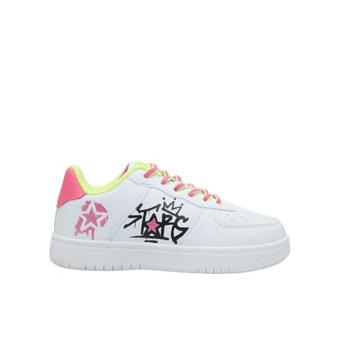 Bata Sneakers fille lacets colorés école
