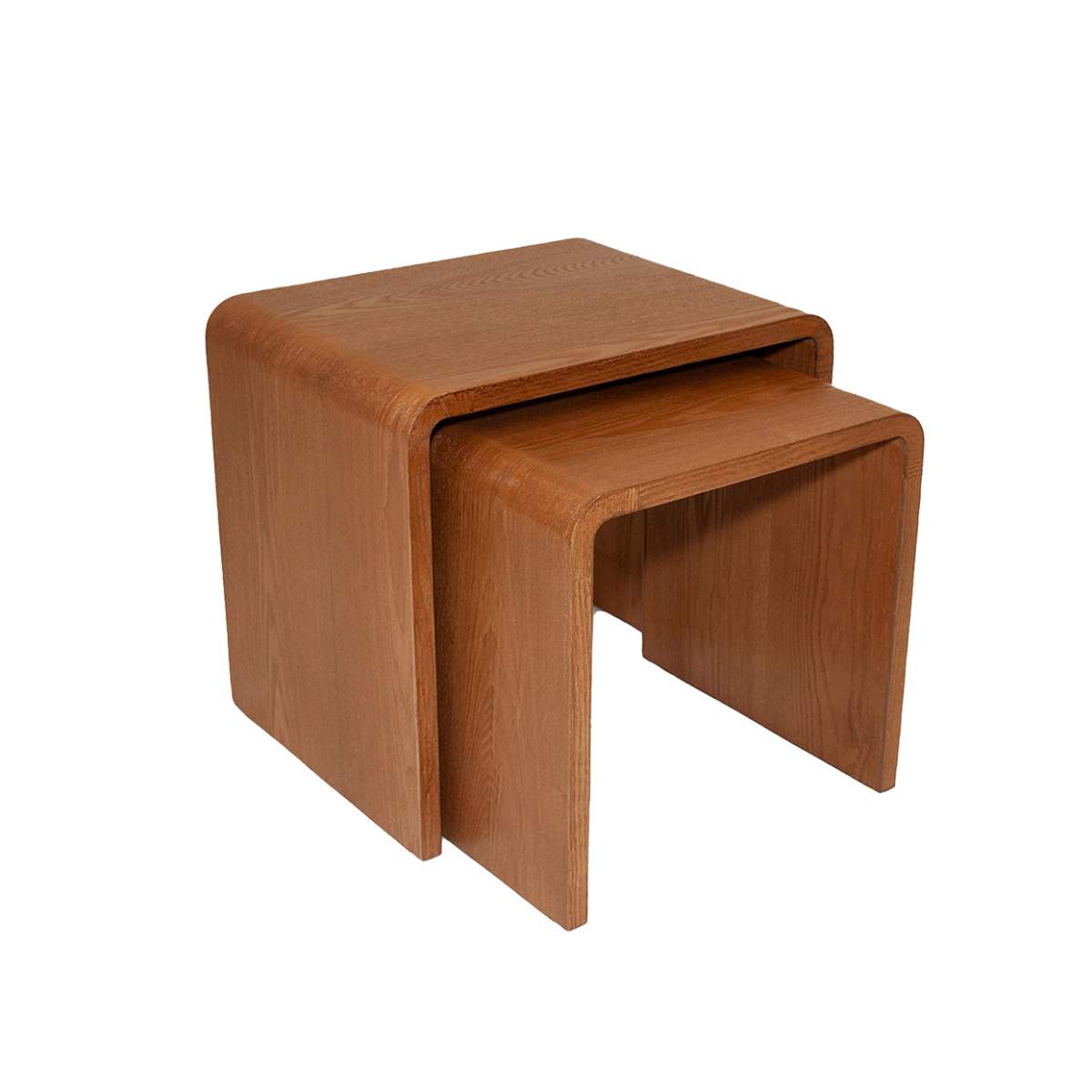 Andrea House Mueble tables gigognes bois foncé