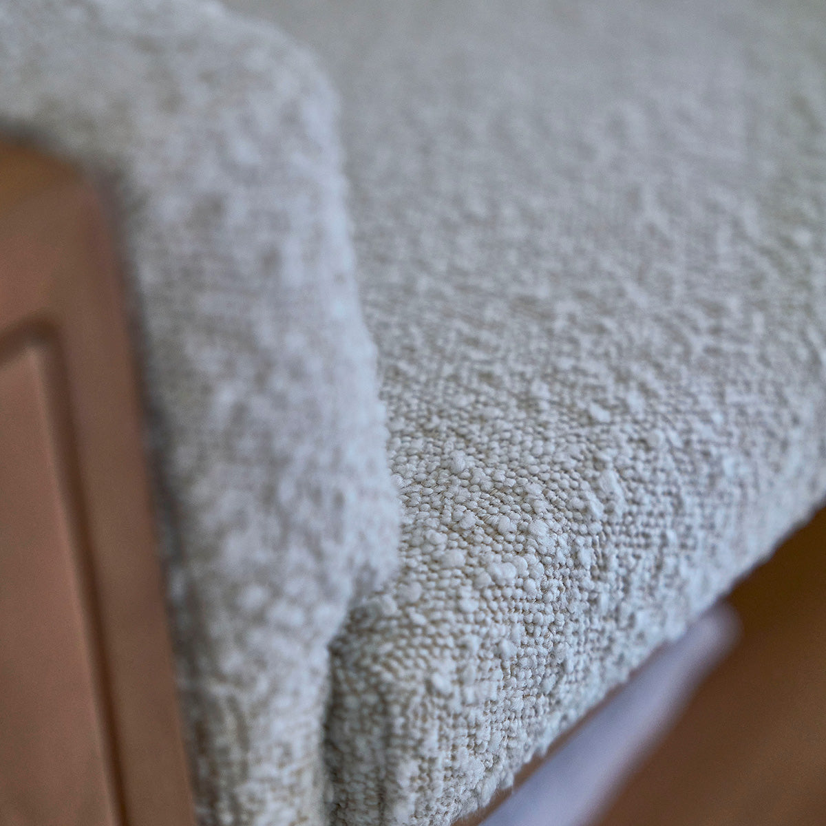 Berah Getah Serene banc entrée teck bouclette 120 cm rangement