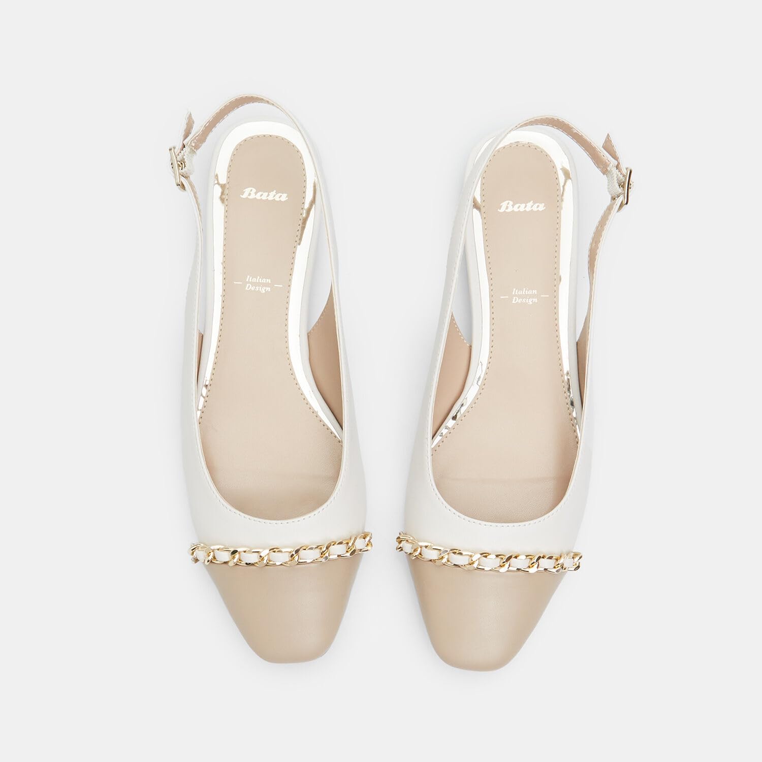 Bata Slingback femme talon ville confort