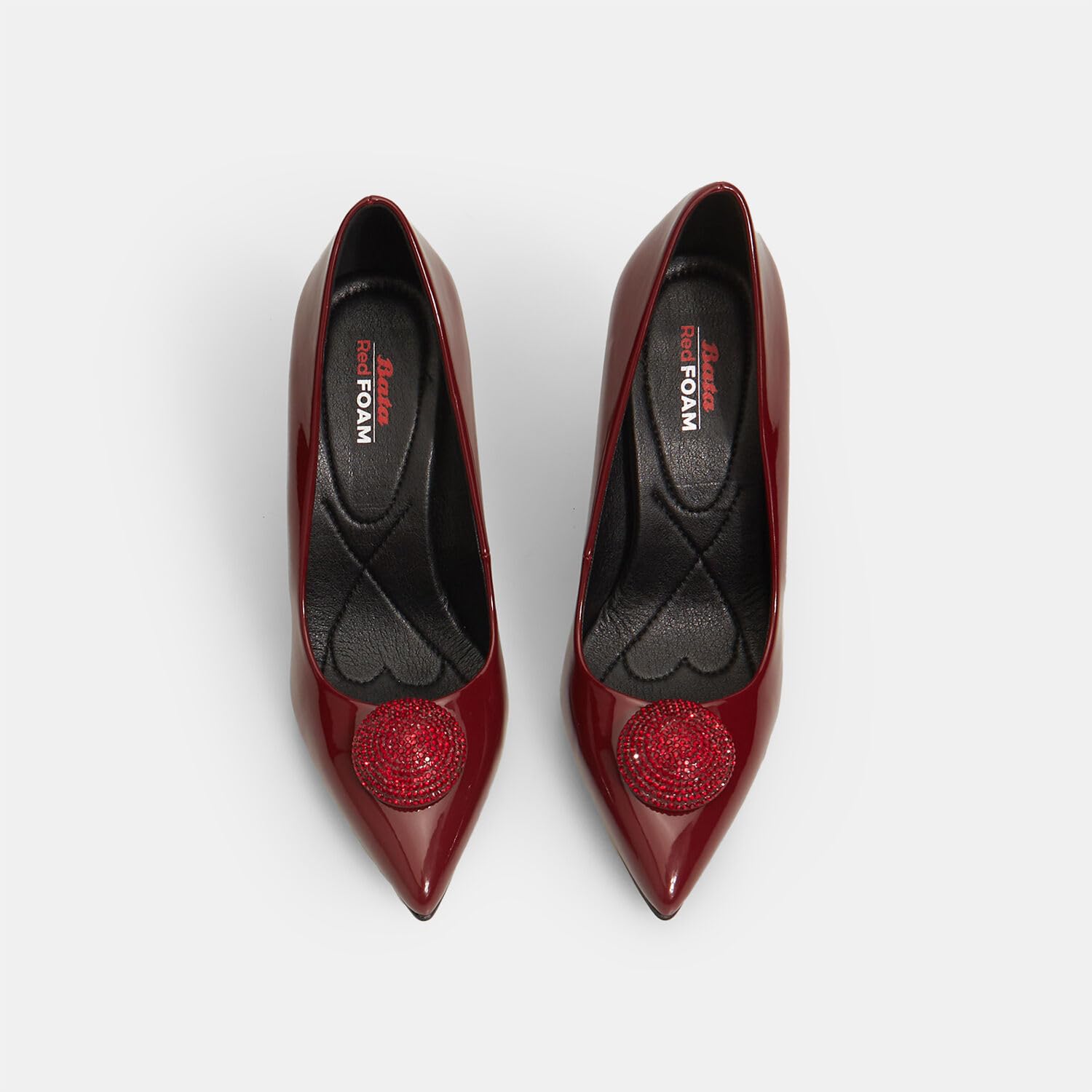Bata Escarpins Bijou talon doré femme
