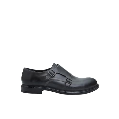 Bata Monk Strap Cuir Homme Chaussures Lacets Ville