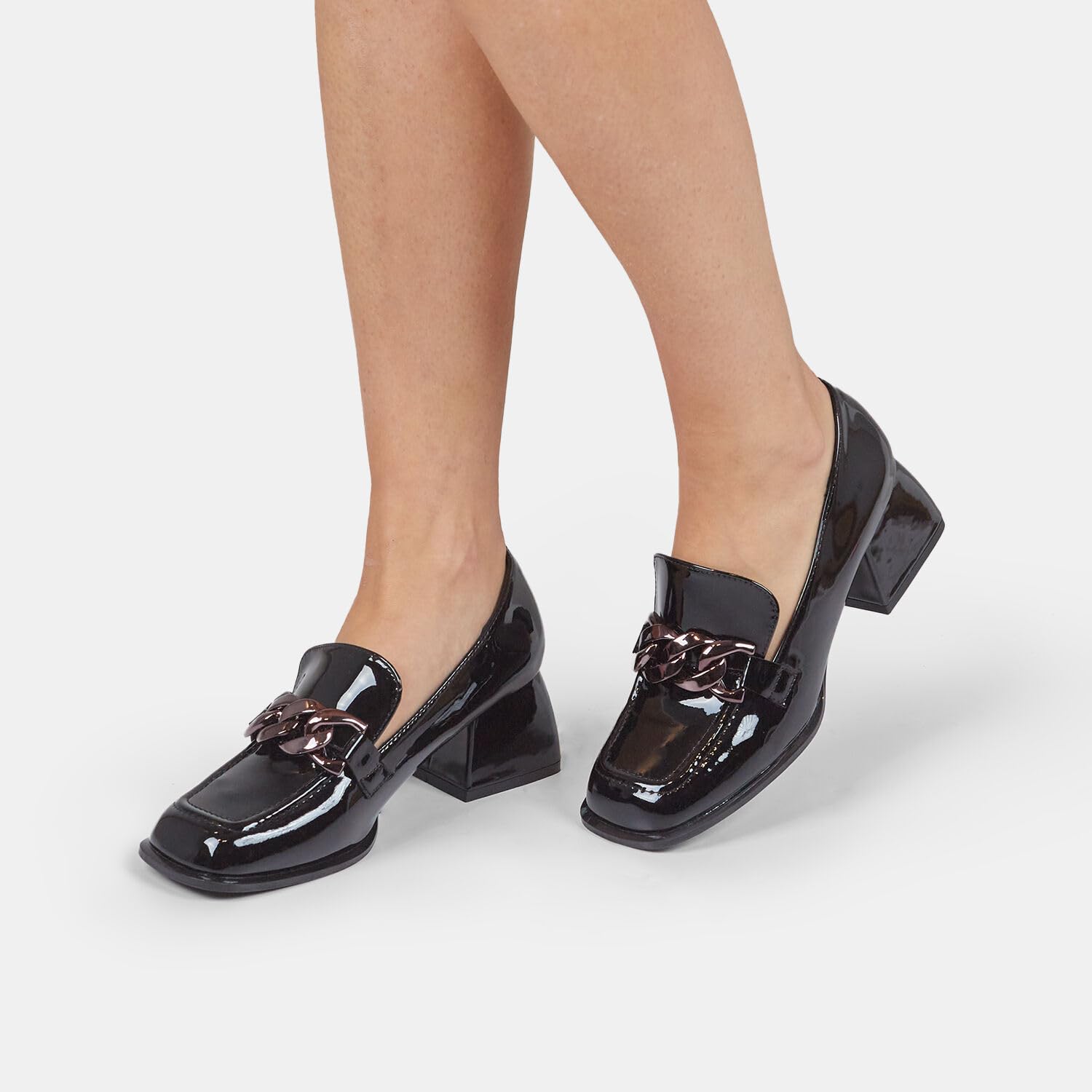 Bata Mocassins Femme Talon Moyen Ville