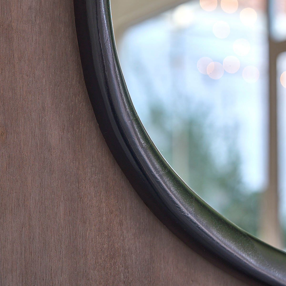 Berah Getah Thelma miroir organique mindi noir 75x60