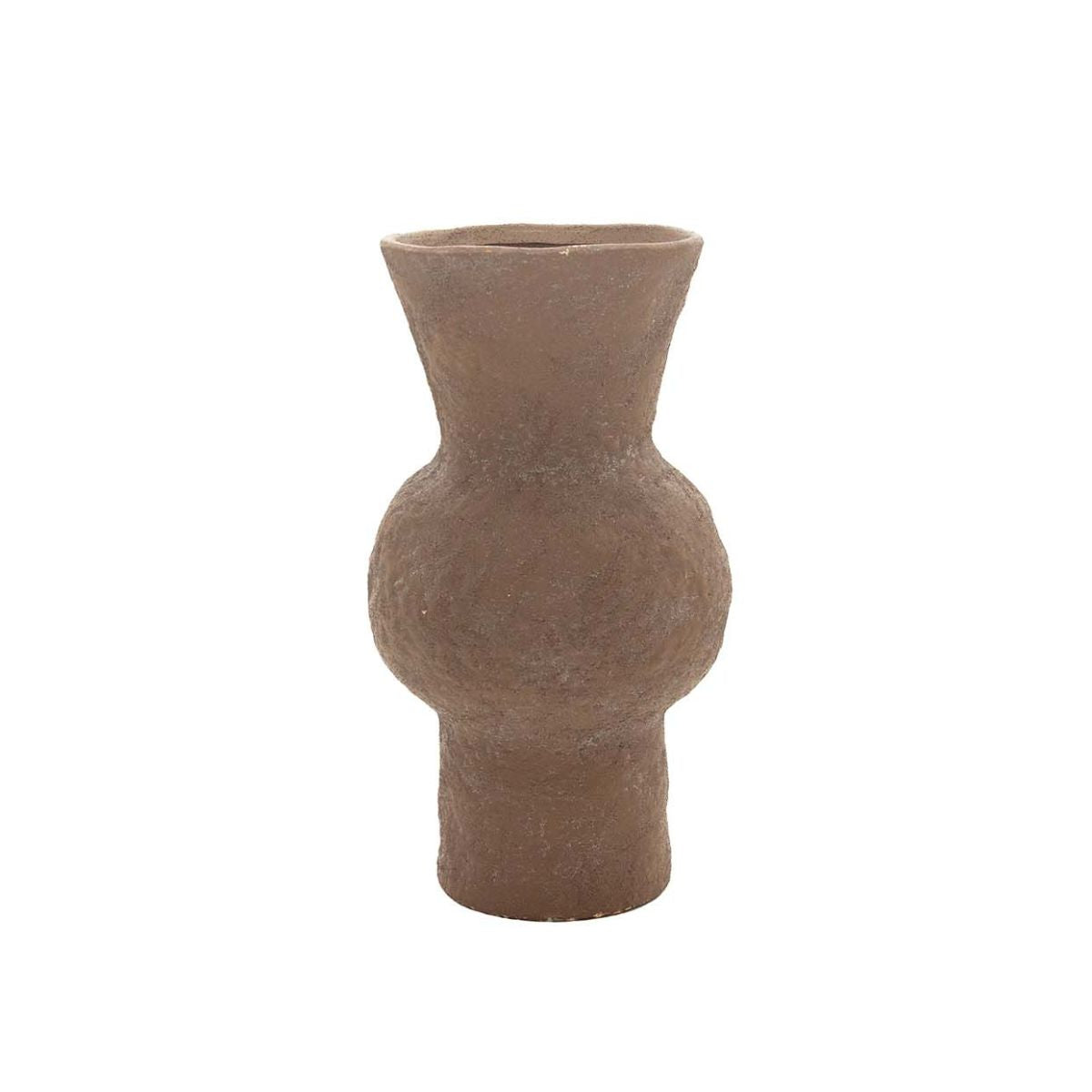 Andrea House Lira vase grès marron 31 cm
