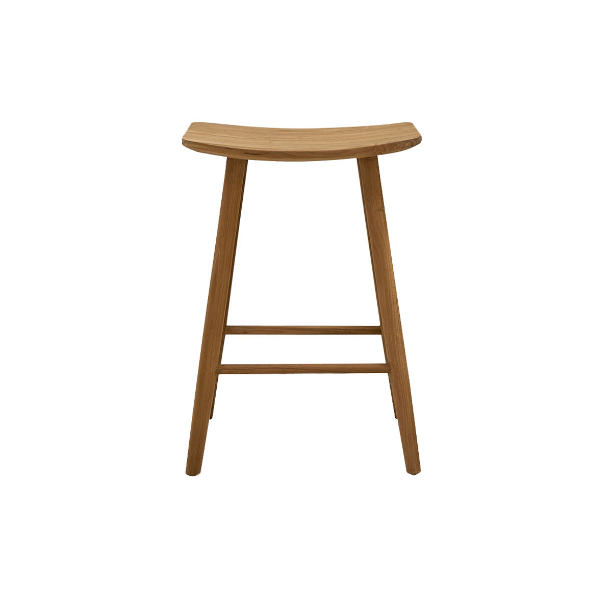Berah Getah Ambre tabouret de bar teck massif 65 cm