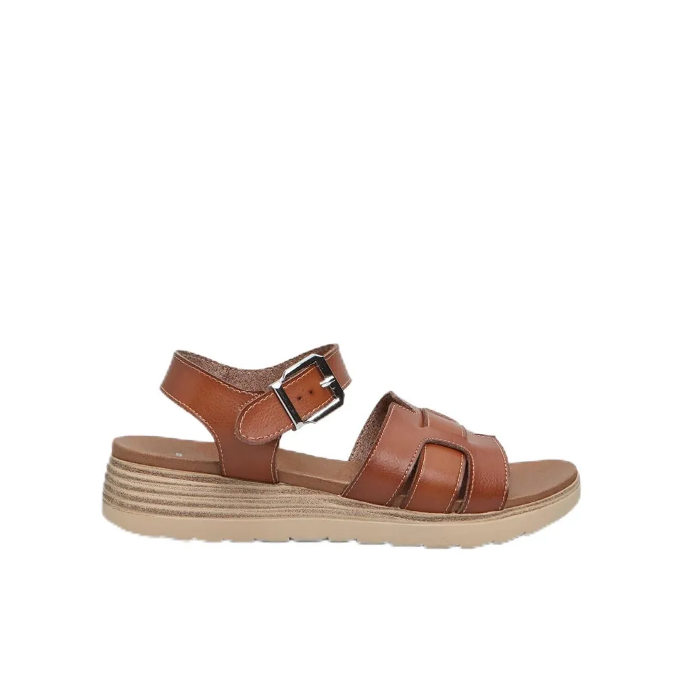 Bata Sandales femme compensées 3,5 cm brides croisées
