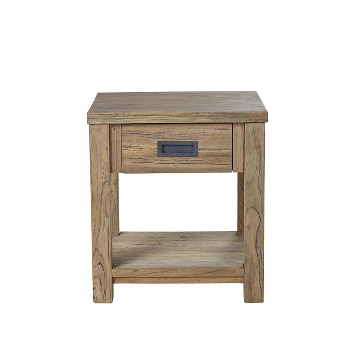 Berah Getah Cargo table de chevet teck recyclé 45 cm
