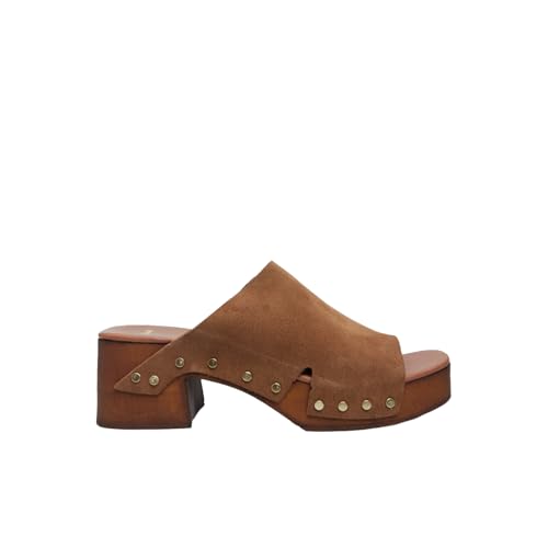 Bata Mules femme daim talon 6 cm plateforme