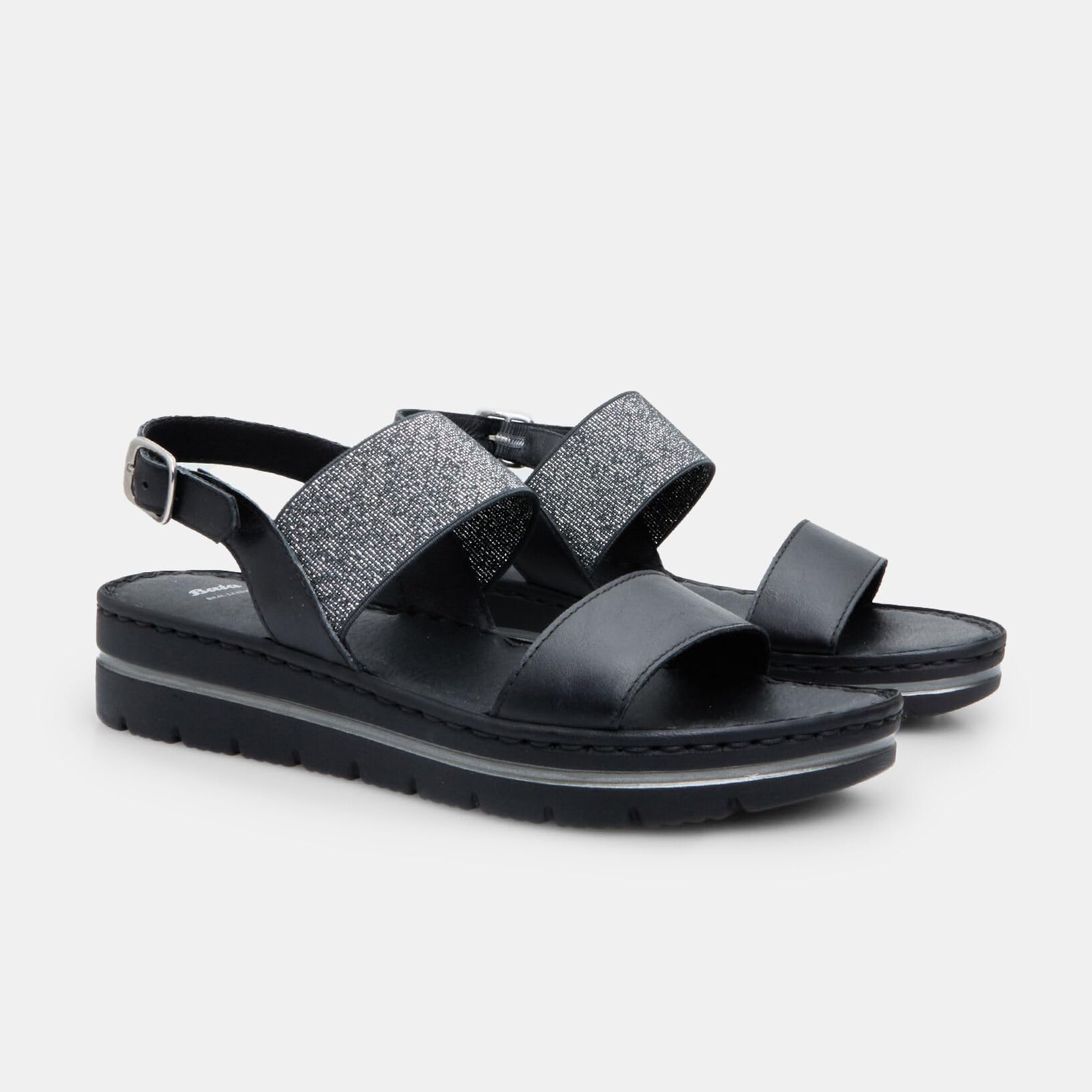 Bata Sandales cuir femme plateforme 3,5 cm